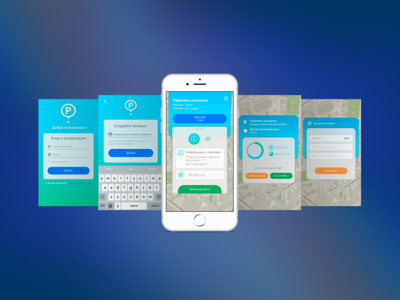 Parking App figma uxui web design