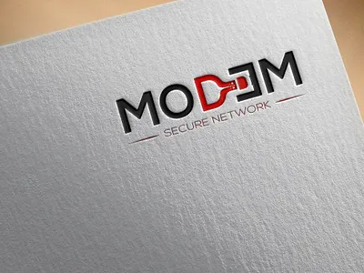 MODEM LOGO SECURE NETWORK amazing branding business company corporate design home illustration logo logotype mobile modem modem logo modem logo modern mokup network real estate typography vector