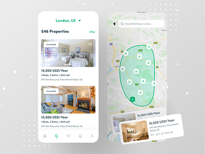 Rental App Project app app design app design icon ui web ios guide design ofspace product property property developer property management rental rental app rentals renting typography ui ux