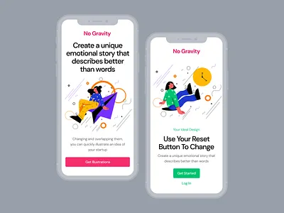 Meet No Gravity Illustrations ai business colorful contrast life modern no gravity png research scene simple study stylish svg web work world