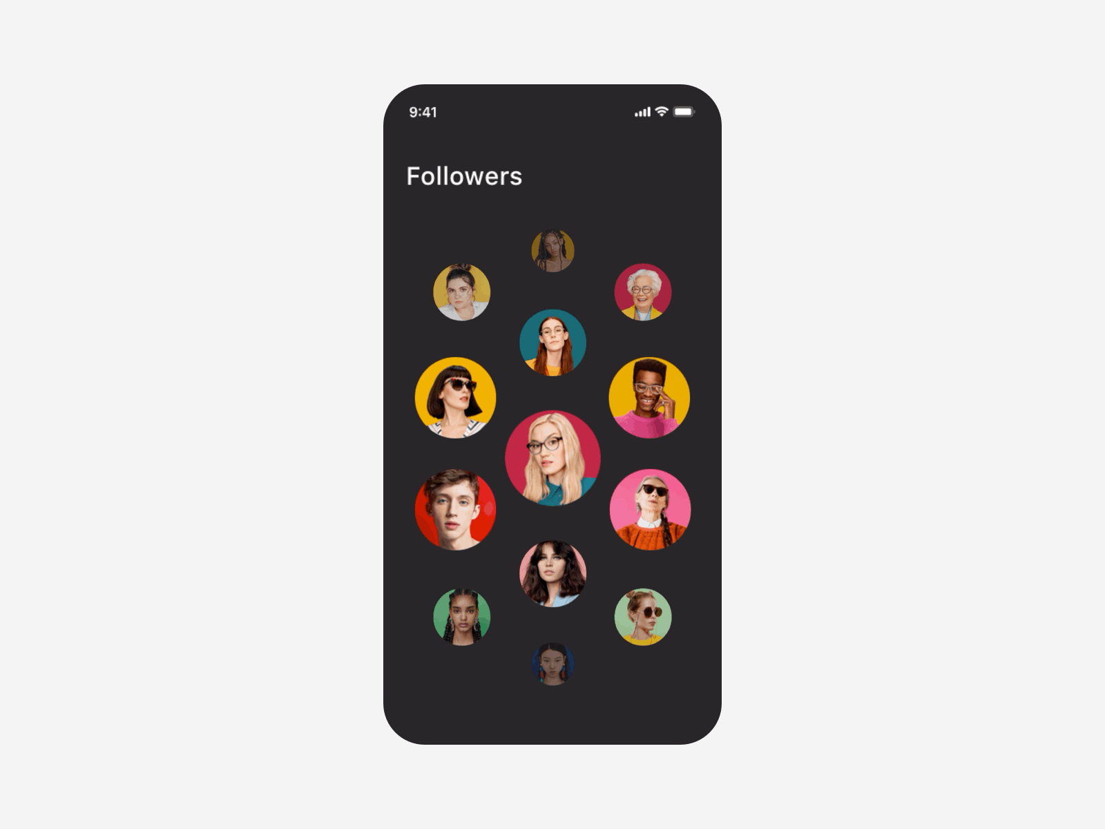 Followers animation app design gif gif animation ios mobile ui users ux