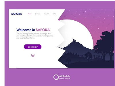 Landing page for SAFORA