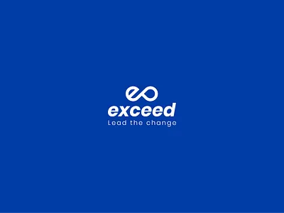 exceed blue brand branding logo logodesign logomark logotype vector