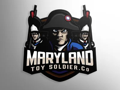 Maryland toy soldier mascot logo design esports gaming graphic logo logotype mascot mascot logo sport sports vector