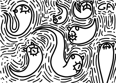 Little Devils Have Fun art cartoon character design devils evi eye eyes fantasy fear fun hell illustration minimalism monster