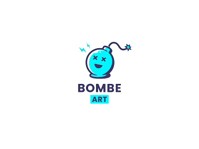 Bombe Art Logo art bomb branding fun icon illustration logo logotype