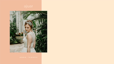 ajuar by Anna Ivanov ajuar brand identity branding branding and identity branding design cairo design dress dresses egypt logo logodesign spanish usa wedding