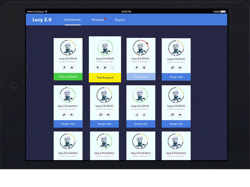 lucy 2.0 app robot userinterface