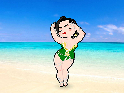 Dita Von Teese design illustration lady women