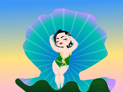 Dita Von Teese design illustration lady women