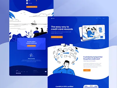 Travel Reward Credit Card Service Website credit card drawing illustration website