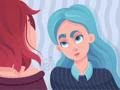 Retribution is near girl illustration vector