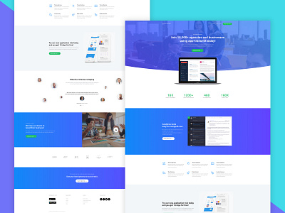 App landing page adobe agency business clean landing page minimal ui ux webdesign website wordpress