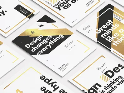 Design changes everything. bold clean design futura gold golden grid layout poster poster a day type typogaphy
