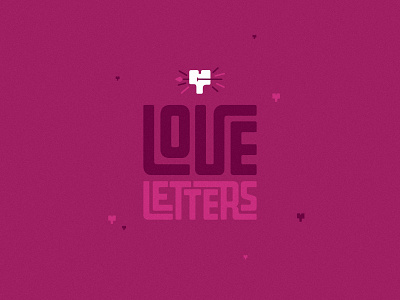Love Letters Typography 2d ai custom flat hand lettering illustartion lettering letters texture type type design typography vector