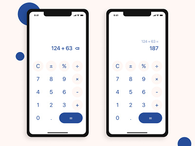 Concept Simple Calculator app calculator ios ui uidesign uxdesign webdesign