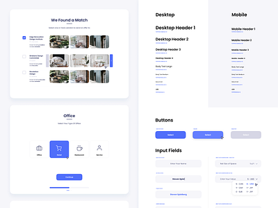 Styleguide app blue branding clean design illustration kit landing minimal minimalistic simple styleguide ui ux web white