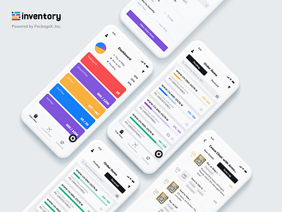 Inventory App andriod design illustration ios