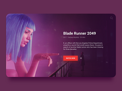 #DailyUI 25 — TV App app application blade runner cyberpunk daily daily ui daily ui challenge dailyui dailyuichallenge design movie smart tv tv tv app ui ux