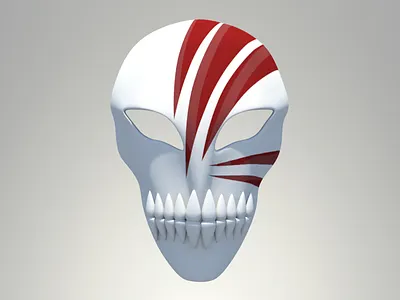 Bleach Anime Mask 3d anime lighting mask mental ray model texture