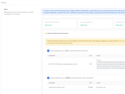 Email Address Verification in Command address dkim dns domain email help how to inbox instructions return path settings spf steps validation verification