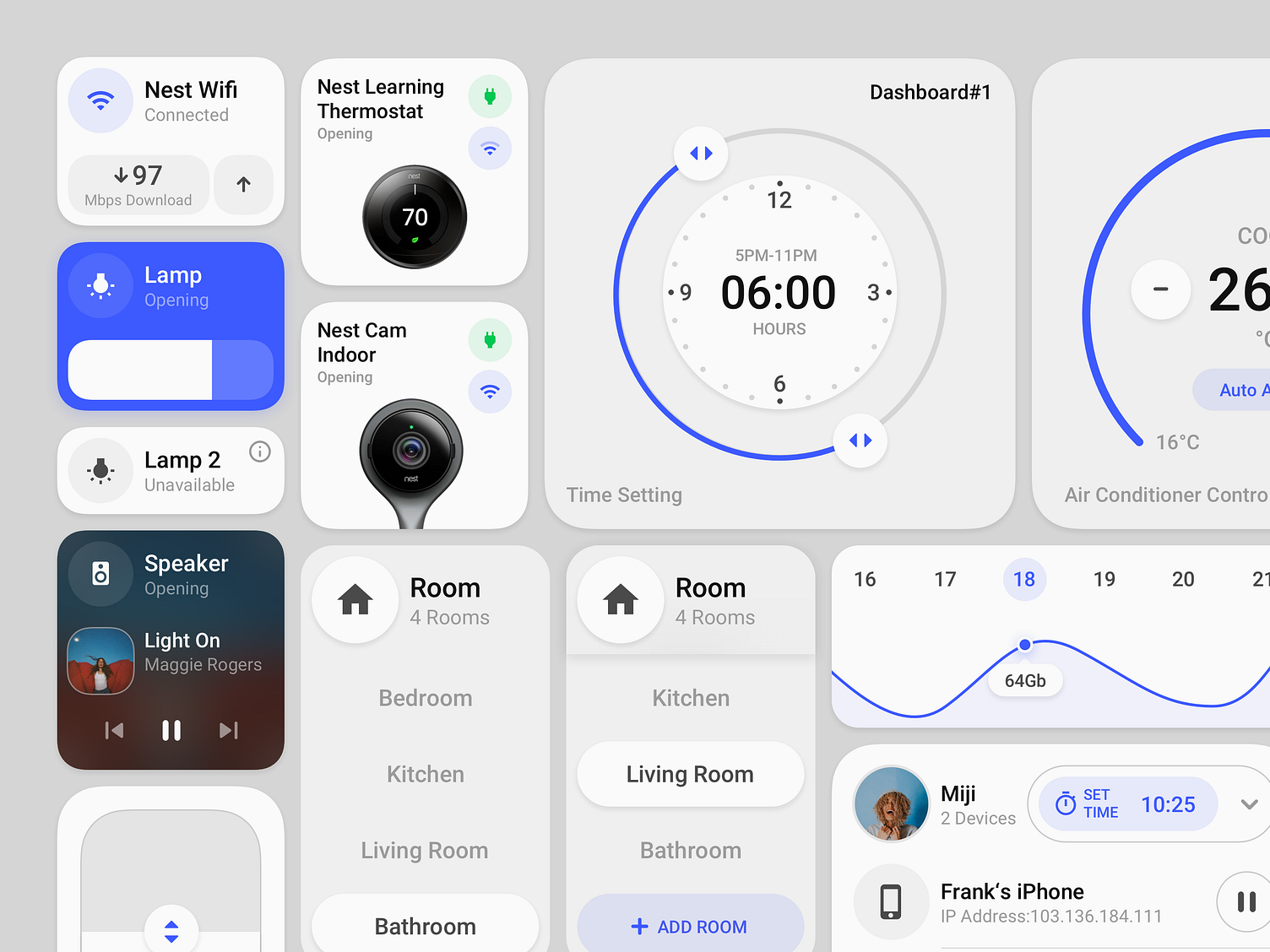 Smart Home Control Element by yuhang on Dribbble