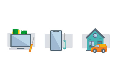 Repair icons flat flat ui icon icons illustration vector