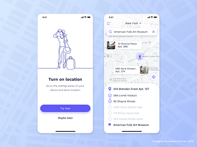 Location Tracker app appdesign color design illustration location location app location tracker map popular route style track ui uiux ux