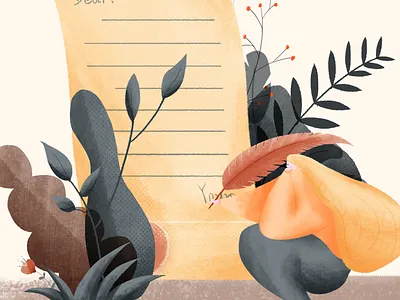 Send a wish to you illustration ui