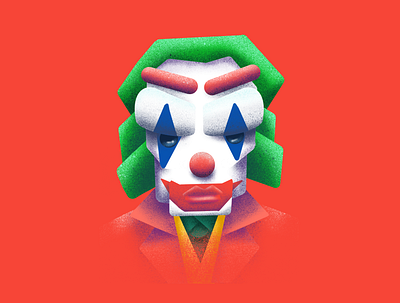 HaHa clown depth illustration joker joker movie mentalhealth movie photoshop procreate