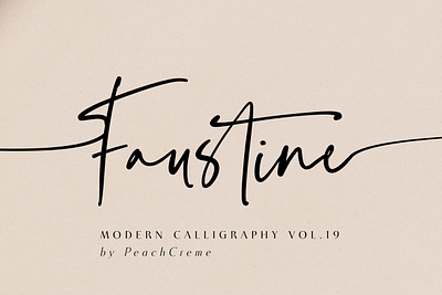 Faustine Script Font calligraphy calligraphy font font font design font designer fonts hand drawn hand lettering handmade handwritten lettering logo fonts retro font script script font type design typeface typefaces typography vintage font