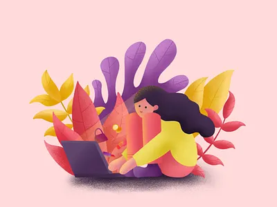 Shopping little girl app art branding design illustration ui ux vector web website