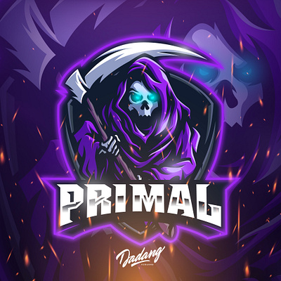 PRIMAL ESPORTS LOGO art branding character design esports esports logo game illustration logo mascot mascot logo twitch vector youtube