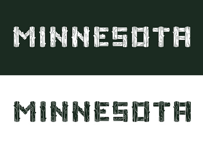 Minnesota Log Type green green logo minnesota type