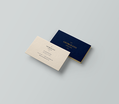 Georgeann Jewellers | Business Cards branding business cards classic clean design elegant high end jewellery logo luxe luxurious luxury minimal modern sophisticated traditional typography