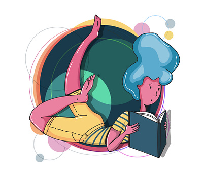 illustration for website. book branding design diversity flat flat illustration icon illustration information people today ui uiux uiuxdesign vector woman