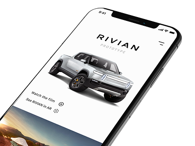 RIVIAN Swift UI Interface 3d ios swift ui ux