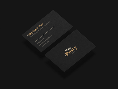 Wee Posty Business Cards brand business card design digital freelance graphic design logo logo design typography ux