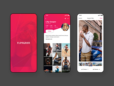 Flipagram (Old Work) app branding design ios logo mobile ui