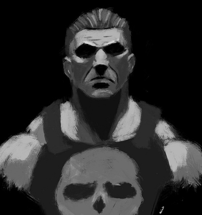 Punisher animation art character design digitalpainting illustration logo painting vector web