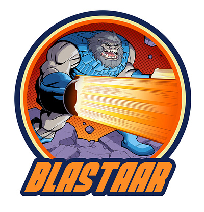 BLASTAAR cartoon character comics design marvel