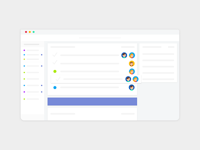 Inbox Screen illustration inbox management app minimalist product design screen simplicity ui ux