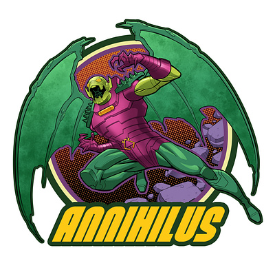 ANNIHILUS character comics creature design marvel monster robot