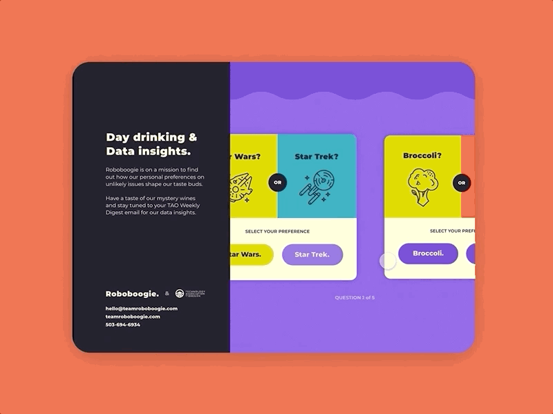 Party in the Pinot analytics animation data design illustration ui web
