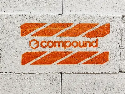 Stencil cinderblock construction hexagon logo portland spray can spray paint stencil streetart streetwear