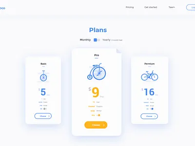 pricing plan design desktop illustration minimal ui ux vector web webdesign website
