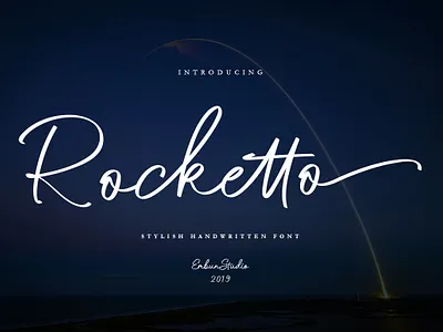 Rocketto Stylish Handwritten Font business calligraphy elegant font handlettering handwritten luxury project script