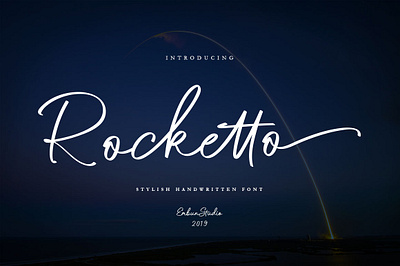 Rocketto Stylish Handwritten Font business calligraphy elegant font handlettering handwritten luxury project script