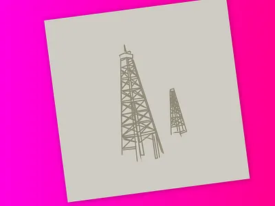 Oil icon landmark landmarks