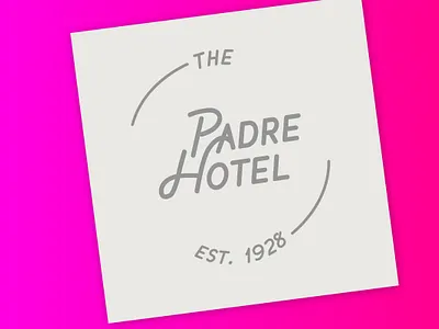 Padre Hotel badge bakersfield hotel iconography type